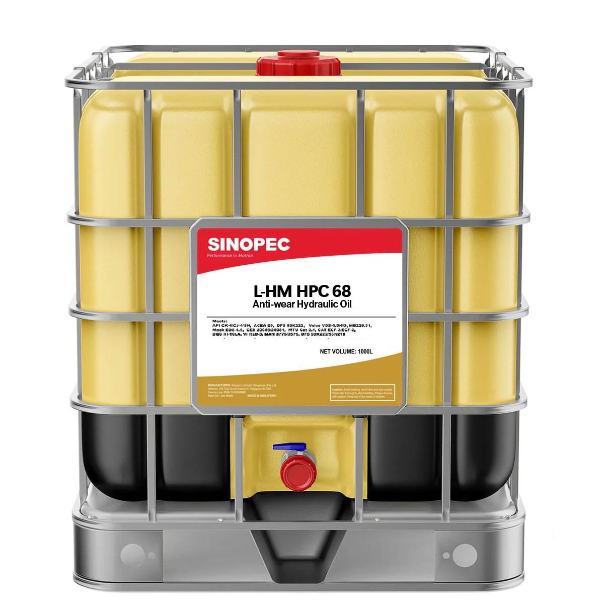 L-HM HPC Hydraulic Oil ISO VG 68 | 1000L